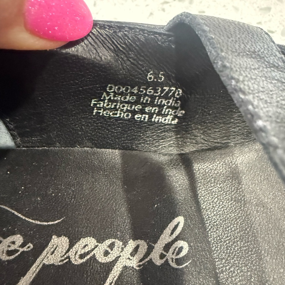 Free People Rumor Diamanté Black Mary Jane Flats Rhinestone Buckle Accent 6.5 - Picture 5 of 13